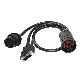  Type 1 J1939 9p Plug to Type 1 J1939 Receptacle & Hdb15 Male