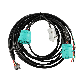  Green 9 Pin J1939 Female to dB9p Male and J1939 Male Split Y Cable with Micro Fit 12pin