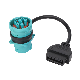  Type 2 J1939 9p Dual-Headed to OBD2 16pin Female