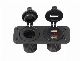  12-24V Dual USB Car Charger Adapter + LED Volt Meterr + Cigarette Lighter Socket