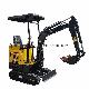  Hydraulic Crawler Joystick Operation Micro Small Mini Digger Excavator 15 with Bucket Breaker Auger