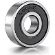  Miniature Skateboard Bearing Ball Steel & Double Shielded Miniature Deep Groove 608 Zz for Inline Skates, Scooters, Roller