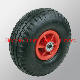  Black Rubber Pneumatic Tire Built-in Red Wheels 10X350-4