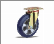  100 125 160 200 Diameter Aluminum Core Elastic Rubber Wheel Swivel Caster