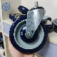 Wbd 4 5 Inch Replacement Supermarket Standard Supermarket Caster Wheel Swivel Caster Threaded Stem Type Polyurethane PU Shopping Cart Castor