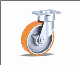  Whloesale Sale Balling Bearing Cast Iron Factory Price Swivel Castors with PU Polyurethane Wheel