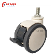  Medical Casters Manufacturer 5-Inch M12 Threaded Stem Double Brake Medical Casters Hospital Cart Bed Caster Wheels