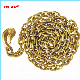  G80 Golden Galvanized 7.1mm Tie Down Chain Sling with Eye Bent Hook