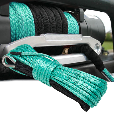 Winch Rope Line Cable 1/4" X 50′ Green