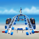  3.5 M Marine Boat Trailer Single Axle Galvanized Roller Trailer Semi Trailer
