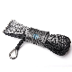  Pre-Stretched Synthetic Winch Rope for Electric Winch with Thimble, Hook, Protective Sleeve and Nose
