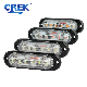  Auto Parts Amber Red White Front Fender Side Marker Lenses LED Clear Dome Truck Trailer Indicator Light for Bus Boat Van Lorry
