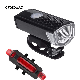  Bike Light Set USB Rechargeable LED Front Headlight Back Rear Taillight Lamp Bicycle Road Mountain Cycling