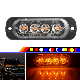  4LED Warning Light Waterproof 24V Truck Light Bar Amber Blue White Red Car Accessories