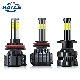  Haizg Hot X7 LED Headlight Four Sides COB 6000K 8000lm 72W 9005 9006 9012 H11 H7 H4 Car Light LED