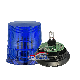  Heavy Duty Safety Blue Xenon Beacon Strobe Light 6 Inch Aluminum Screw Base Blink Emergency Flashing Warning Lamp Wl27