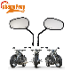  Rear View Mirrors 360 Degree Adjustment with Road King Sportster Street Glide