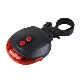 Cycling Bike Bicycle 2 Laser Beam and 5 LED Rear Tail Light Safety Rear Warning Lamp Ci24275