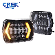  Auto Parts 5X7 Inch 55W Square Projector Truck LED Headlight for Toyota