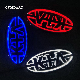 3D Refit Car Tail Logo LED Luminous Emblem Modified Car Logo Badge for KIA Sticker