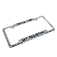  Manufacturer Plating Chrome Zinc Die Casting Car License Plate Frames