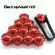 General Motors Tyre Plated Screw Cap Red. manufacturer