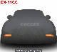  Cacces Extra Thick Car Protection with 250g PVC Cotton Lined Heavy Duty Sedan SUV MPV Car Cover Waterproof Car Storage Reflective Stripes Mirror Cover Pockets