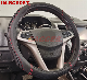  Ultracomfort Black PE PVC Leather Semi Truck Steering Wheel Cover,Extra Large 15/16/18/19 in Size,Fits RV&Big Rig Trucker,Steering Wheel Cover for Bus,Sedan,SUV
