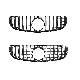  Car ABS Front Bumper Grille for Mercedes Benz Glc Class X253 16-19 Upgrade to Glc63 Amg