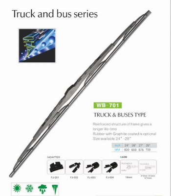 Frame Metal Wiper 40" Heavy Duty Wiper Blade