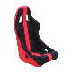  Red Black Fabric Material Auto Sports Racing Seats