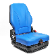  Economic Deluxe Foldable Backrest Adjustable Construction Forklift Dump Truck Seat with Suspension & Retractable Safety Belt