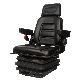 Foldable Heavy Duty Suspension Seat Adjustable Backrest Headrest Armrest Forklift Seat with Slide Rails manufacturer