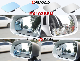 Blue Tinted Blind Spot Wide Angle/Aspherical Side Mirror Glasses Anti-Glare Auto Auziliary Lens,Anti-Dazzling Car Blind Glass Square/Round/Rectangle for All Car