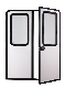  Maygood 1200*1800mm RV Accessories Double Opening Door for Camper Caravan Trailer