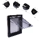  600*600mm Right Angle Push-out Acrylic Glass Aluminum Alloy Awning Style Side Casement Window for Caravan Hybrid Camper