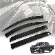  4X4 Plastic Black Car Rain Sun Door Window Visor for Mitsubishi Triton L200 2019 2020 2021