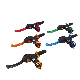  Dirt Bike Motocross CNC Folding Motorcycle Clutch Lever Forged Pitbike Dirt Bike Motorcycle Clutch and Brake Levers Adjustable