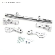 Moracing Motorcycle Aluminum Alloy Multifunctional Extension Handlebar