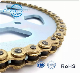  Wholesale Price 428h-132L Gold Color Motorcycle Roller Chain with Sprocket From China Chain Factory