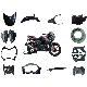  Tvs Apache RTR 180 Motorcycle Parts PP Shell Instrument Cover, Rear Water Baffle, Large Lampshade Motorbike