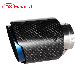  Top Quality Exhaust Carbon Fiber Single Outlet Exhaust Auto Pipes Muffler Tip/Tail
