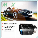  Universal Real Carbon Fiber Muffler Tip Titanium Burnt Blue Exhaust Pipes 63mm 2.5inch, Muffler Tip, Titanium Blue Product