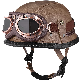  Motorcycle German Style Helmets in Leather Surface with Cusotmized Colors