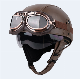 Subo German Summer Riding Leather Scooter Helmets Handmade Steel Electric Car Retro Personalized OEM Half Face Motorcycle Helmet