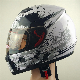 Motorbike Full Face Helmet in White and Black