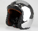 DOT Approved Motorcycle Vintage Open Face Helmet in ABS, Carbon Fiber, Leather Suface