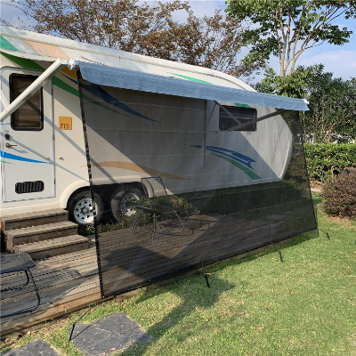 Black Mesh 8′ X15′ 3" RV Awning Sun Shade