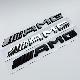  Amg Rear Emblem 3D ABS Flat Trunk Logo Badge Decoration for Mercedes-Benz