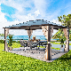  Outdoor Hard Top Sun Roof Gazebo Curtain Aluminum Frame Outdoor Polycarbonate Roof Canopy Pavilion Shade Garden, Patio, Lawn Sun Terrace